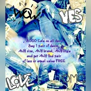 BOGO JEANS SALE!!!! free makeup on sales > $40!!